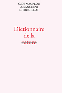 Dictionnaire de la rature