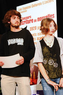 Pierre Gauvin, lauréat du concours 2007, à côté de sa dauphine, Zoé (...)
