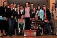 Les délégués des 5 classes ayant gagné un prix