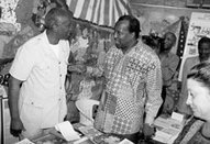 Le président de la République du Mali, Alpha Oumar Konaré, lors de (...)